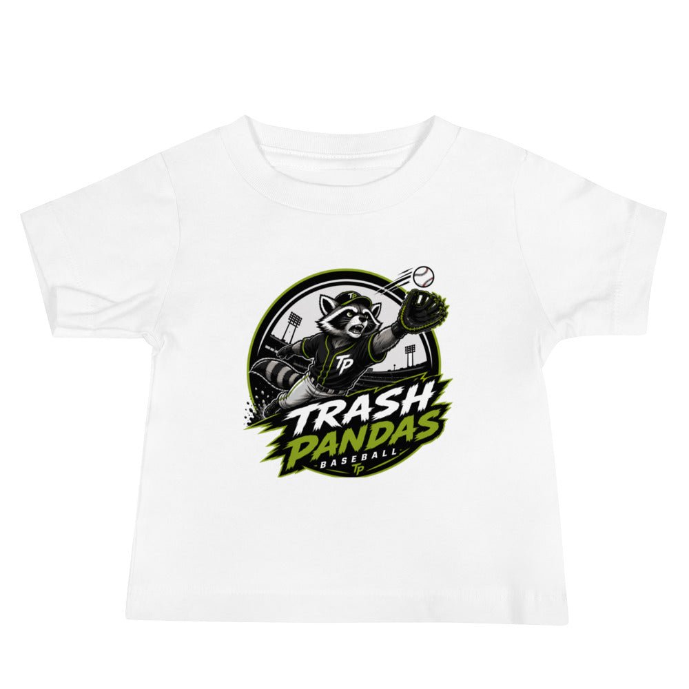 Performance | Baby T-Shirt | Trash Pandas Baseball Organization | Emblem Logo