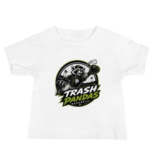Performance | Baby T-Shirt | Trash Pandas Baseball Organization | Emblem Logo