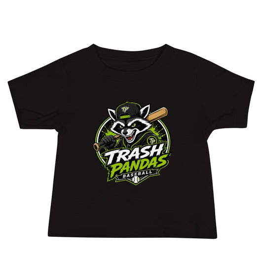 Performance | Baby T-Shirt | Trash Pandas Baseball Organization | Mascot Logo