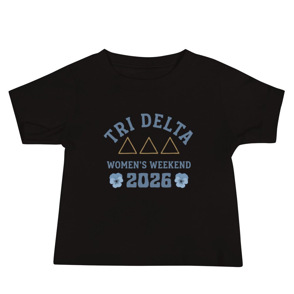 Performance | Baby T-Shirt | Tri Delta Epsilon | Sisterhood Script Logo