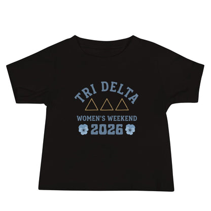 Performance | Baby T-Shirt | Tri Delta Epsilon | Sisterhood Script Logo