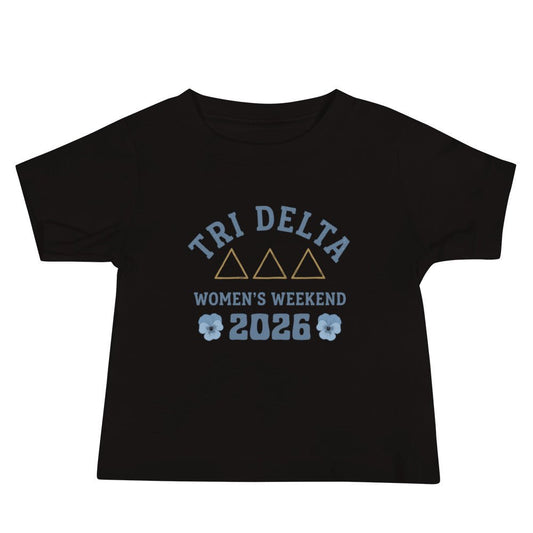 Performance | Baby T-Shirt | Tri Delta Epsilon | Sisterhood Script Logo