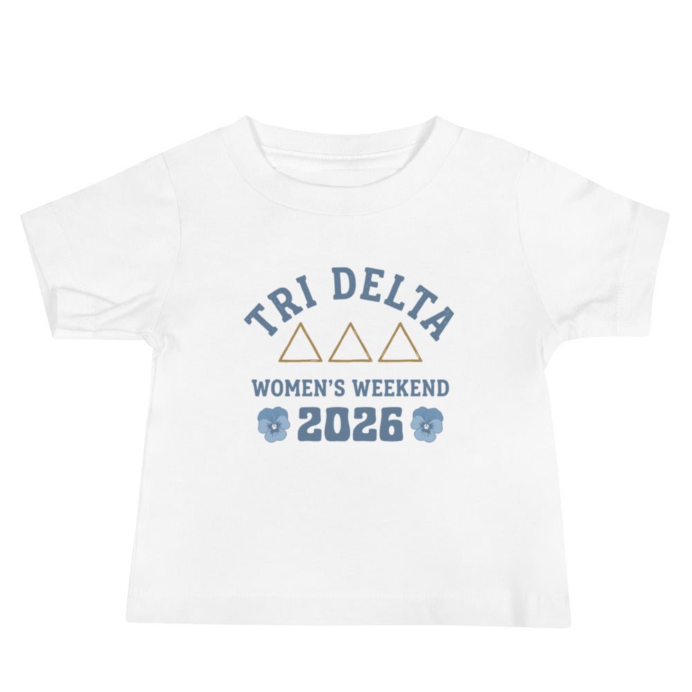 Performance | Baby T-Shirt | Tri Delta Epsilon | Sisterhood Script Logo