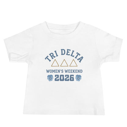 Performance | Baby T-Shirt | Tri Delta Epsilon | Sisterhood Script Logo