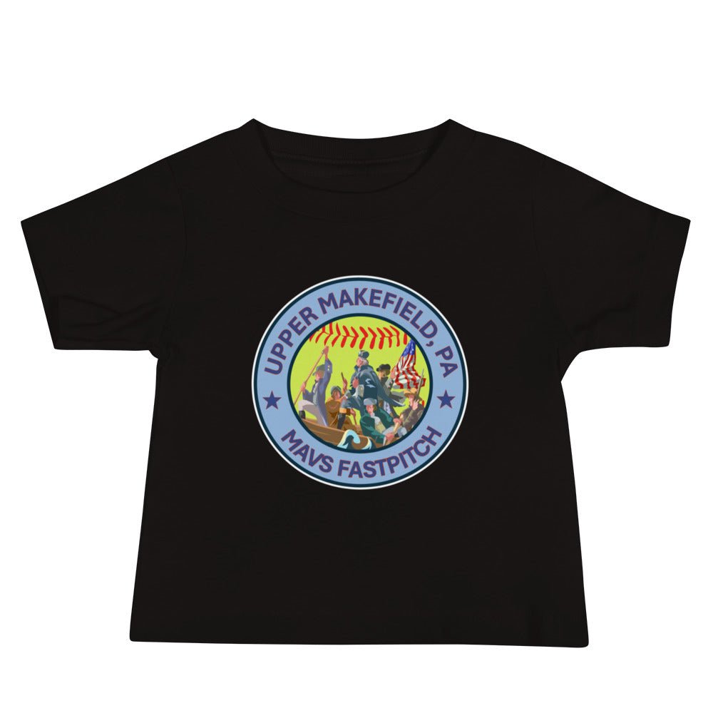 Performance | Baby T-Shirt | Upper Makefield Mavs Fastpitch | Crossing Badge Logo