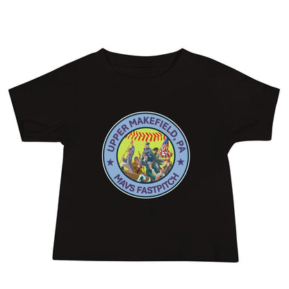 Performance | Baby T-Shirt | Upper Makefield Mavs Fastpitch | Crossing Badge Logo
