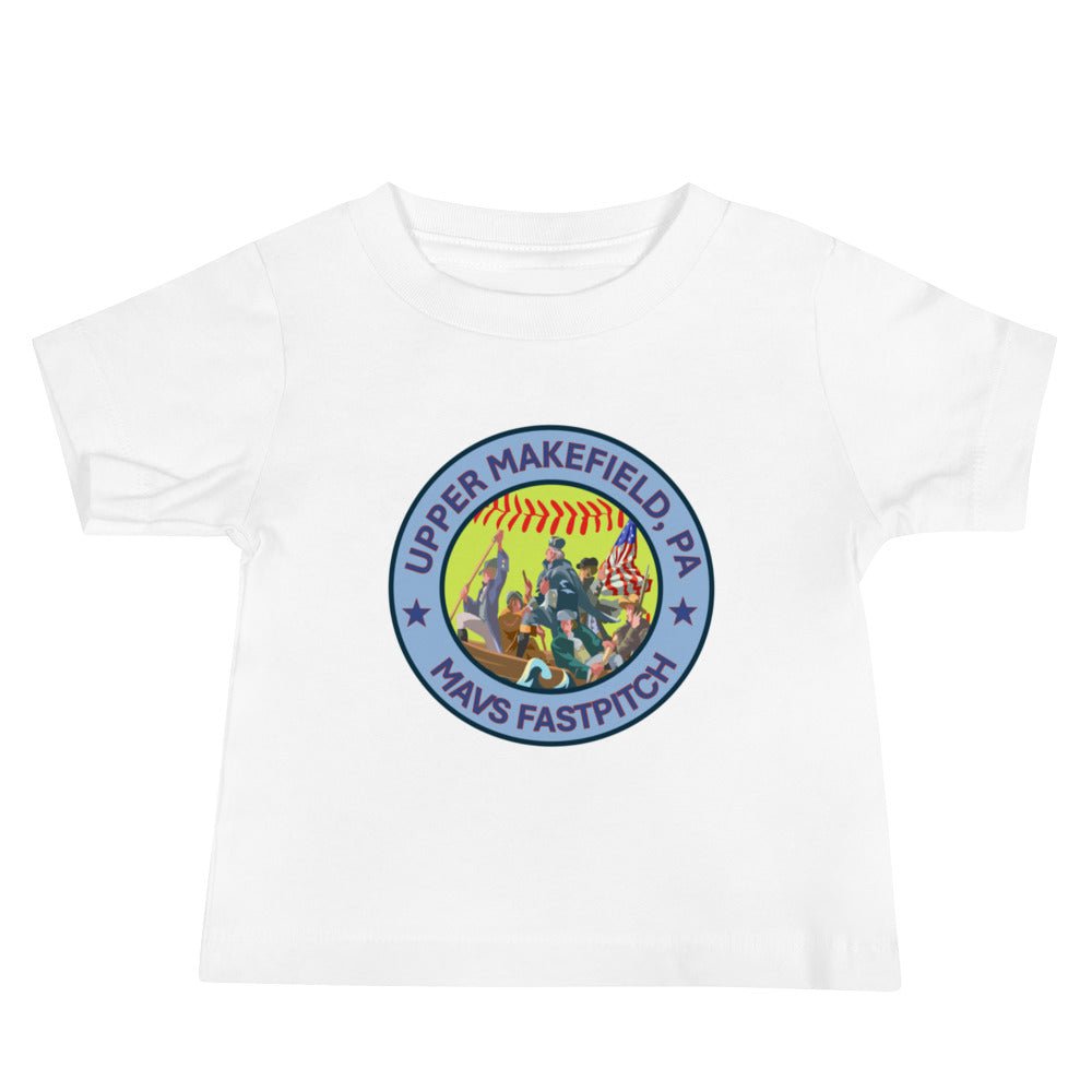 Performance | Baby T-Shirt | Upper Makefield Mavs Fastpitch | Crossing Badge Logo