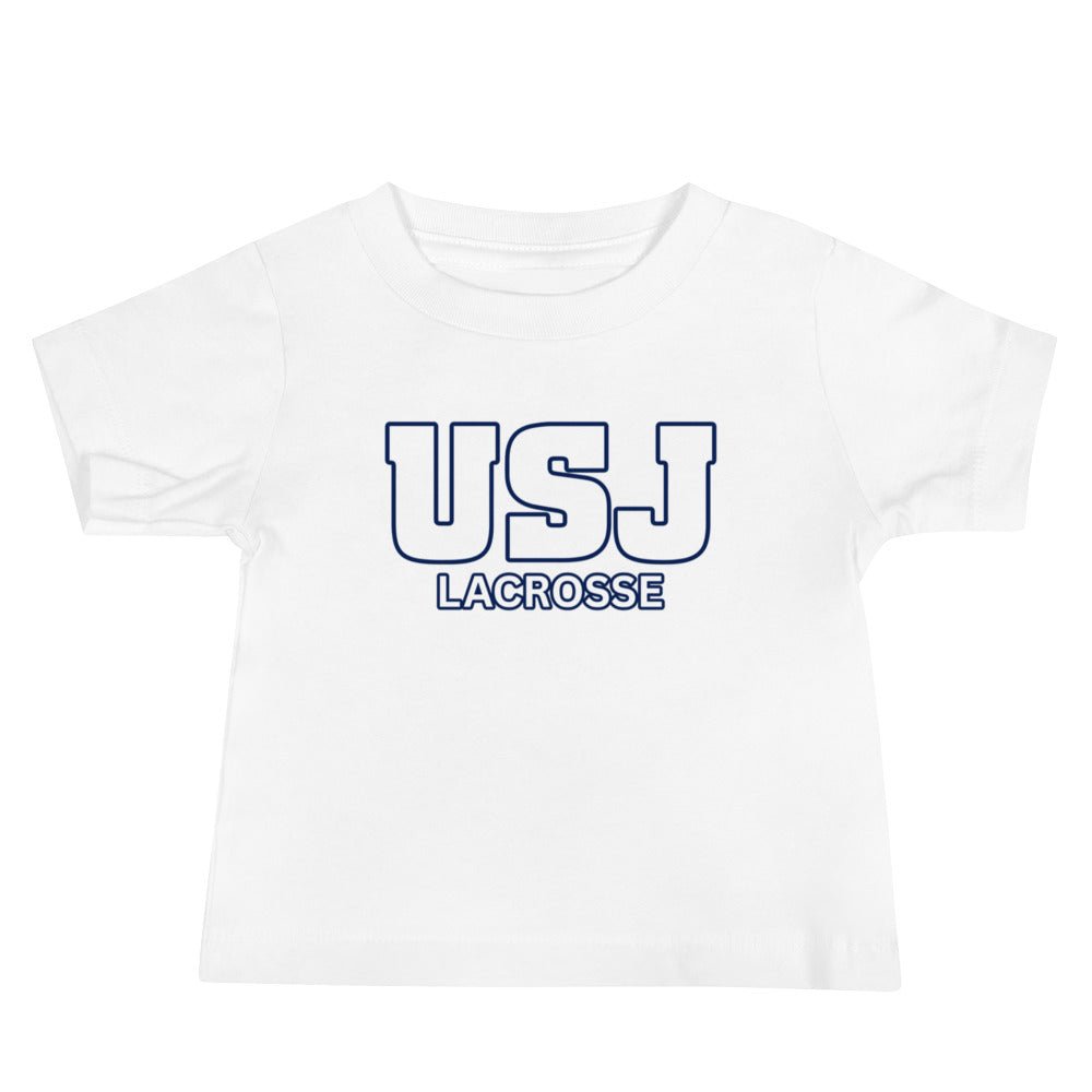 Performance | Baby T-Shirt | USJ women’s lacrosse | Modern Script Logo