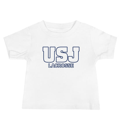 Performance | Baby T-Shirt | USJ women’s lacrosse | Modern Script Logo