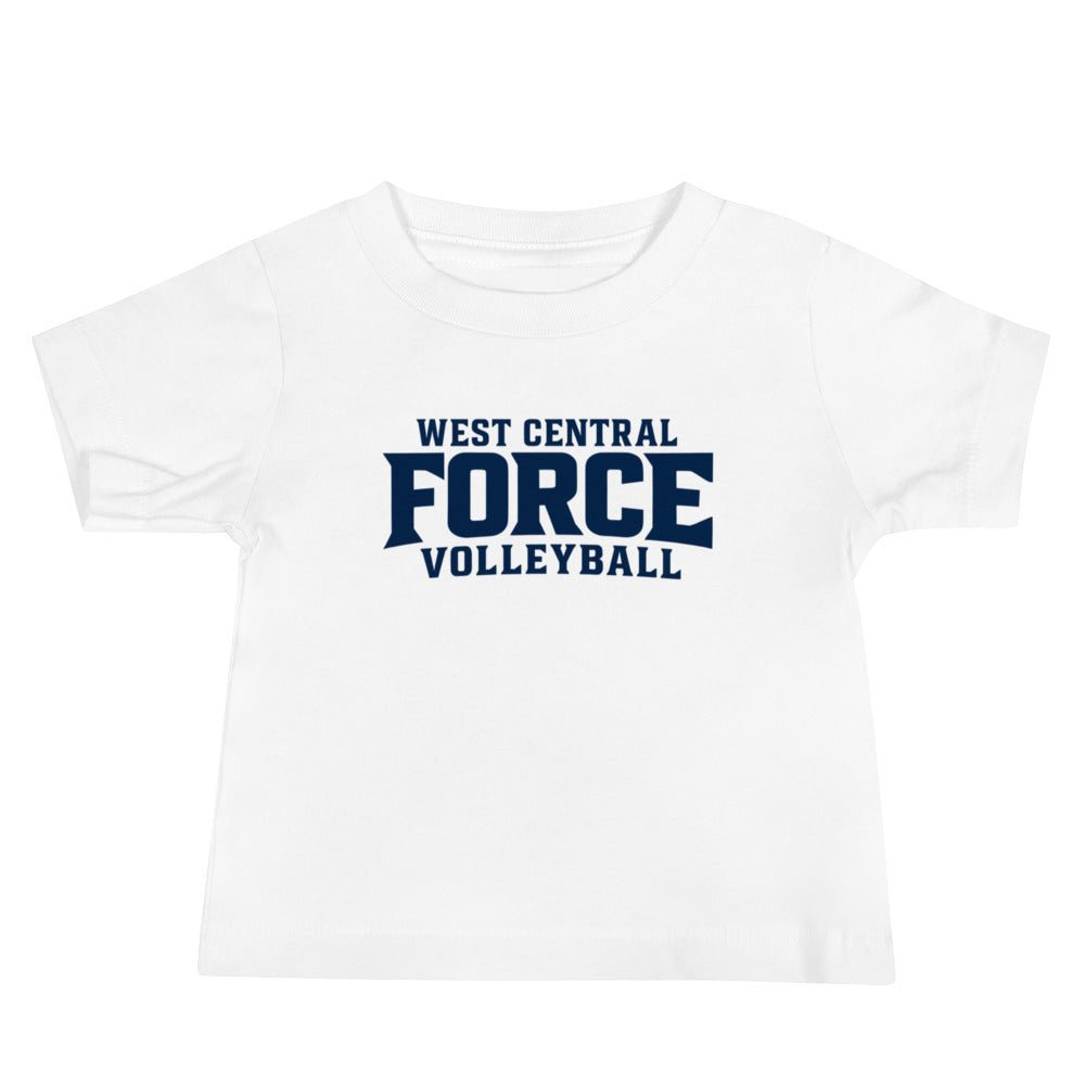Performance | Baby T-Shirt | West Central Force Volleyball | Blue Logo