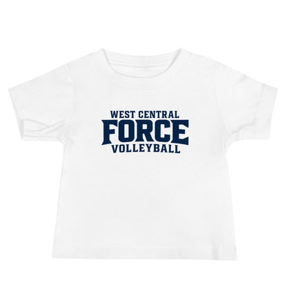 Performance | Baby T-Shirt | West Central Force Volleyball | Blue Logo