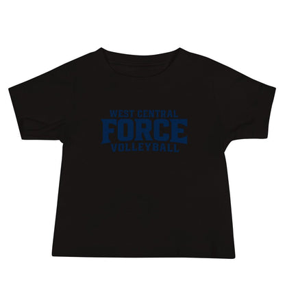 Performance | Baby T-Shirt | West Central Force Volleyball | Blue Logo