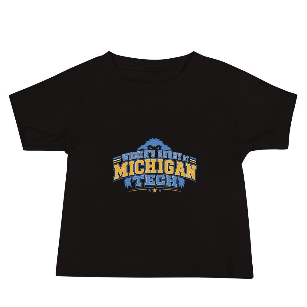 Performance | Baby T-Shirt | Women’s Rugby at Michigan Tech | Varsity Crest Logo