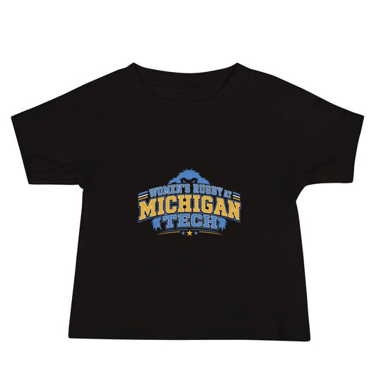 Performance | Baby T-Shirt | Women’s Rugby at Michigan Tech | Varsity Crest Logo