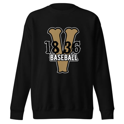 Performance | Crewneck | 1836 Volunteers Baseball | Crest Logo