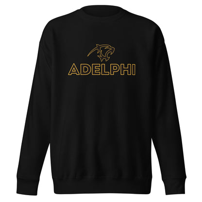 Performance | Crewneck | Adelphi Womens Soccer | Apex Panther Logo
