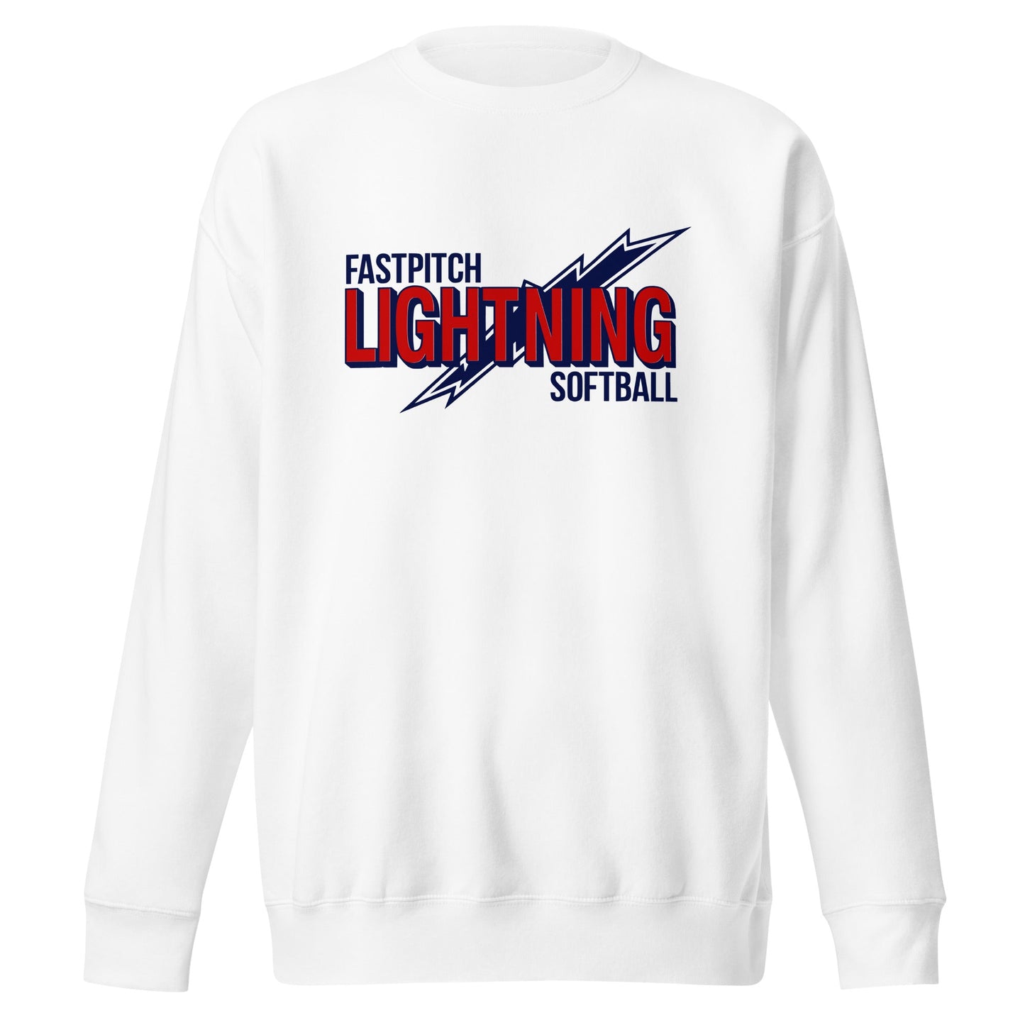 Performance | Crewneck | Amherst Lightning Softball | Lightning Logo