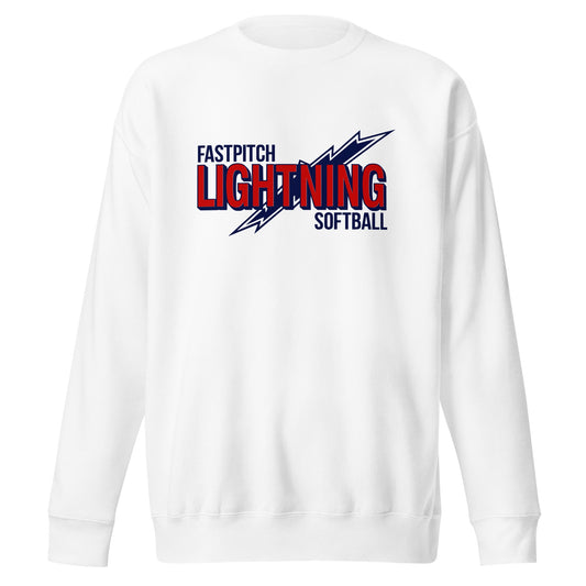 Performance | Crewneck | Amherst Lightning Softball | Lightning Logo