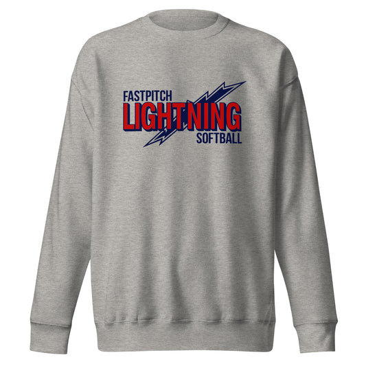 Performance | Crewneck | Amherst Lightning Softball | Lightning Logo