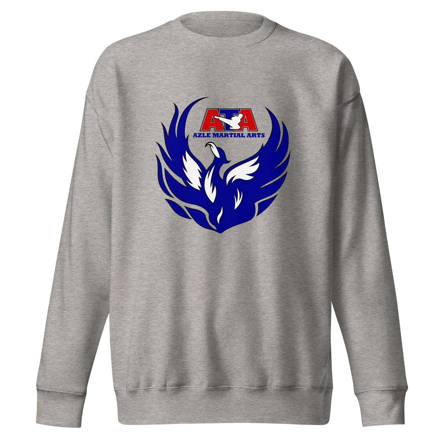 Performance | Crewneck | Azle Martial Arts | Blue Fire Crest Logo