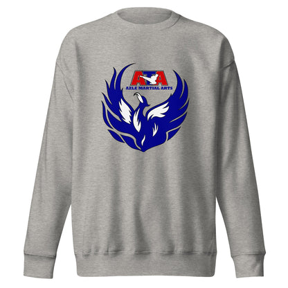 Performance | Crewneck | Azle Martial Arts | Blue Fire Crest Logo