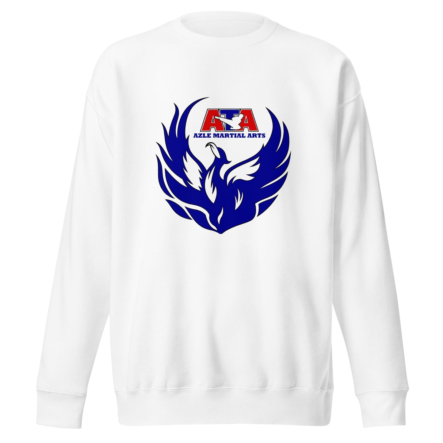 Performance | Crewneck | Azle Martial Arts | Blue Fire Crest Logo