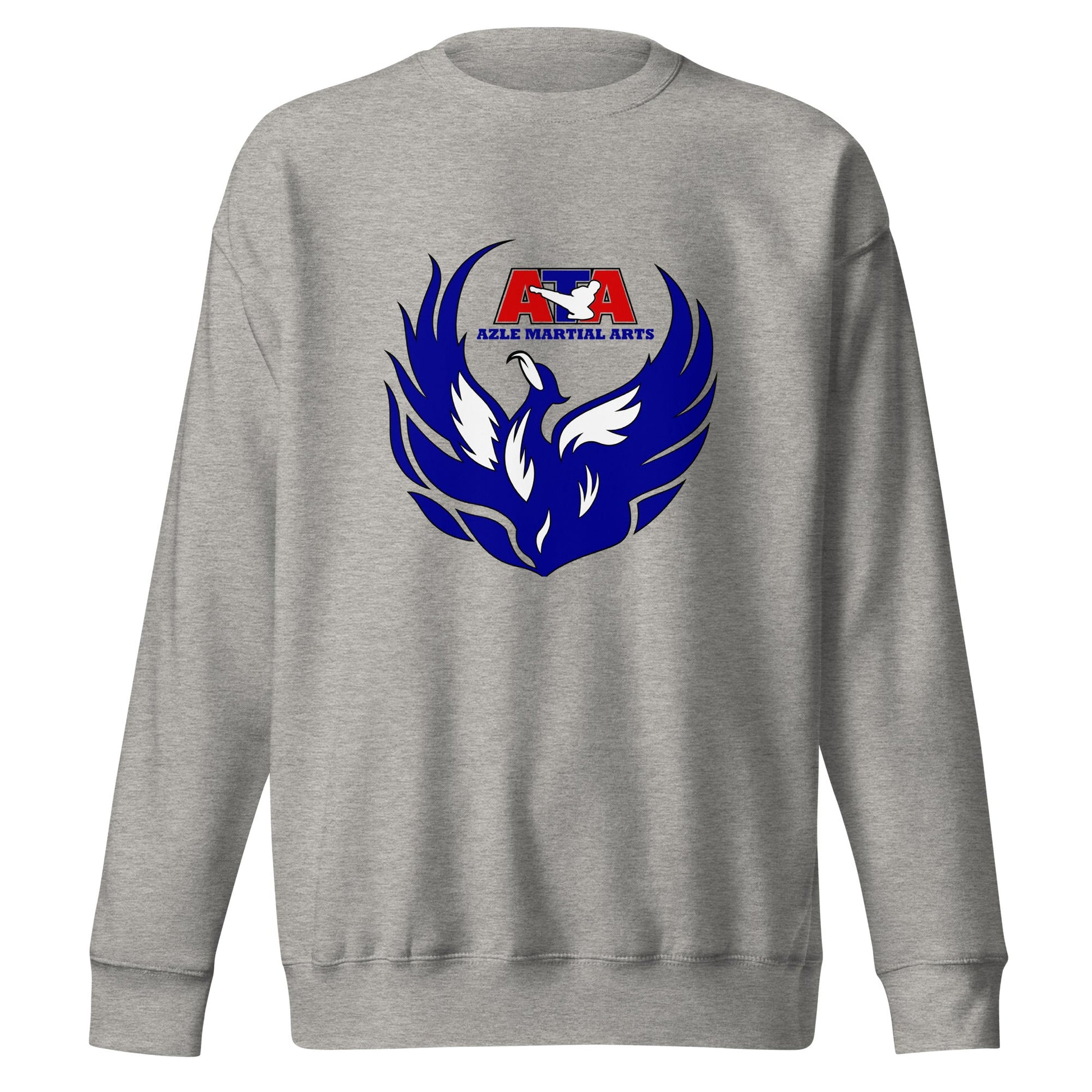 Performance | Crewneck | Azle Martial Arts | Blue Fire Crest Logo