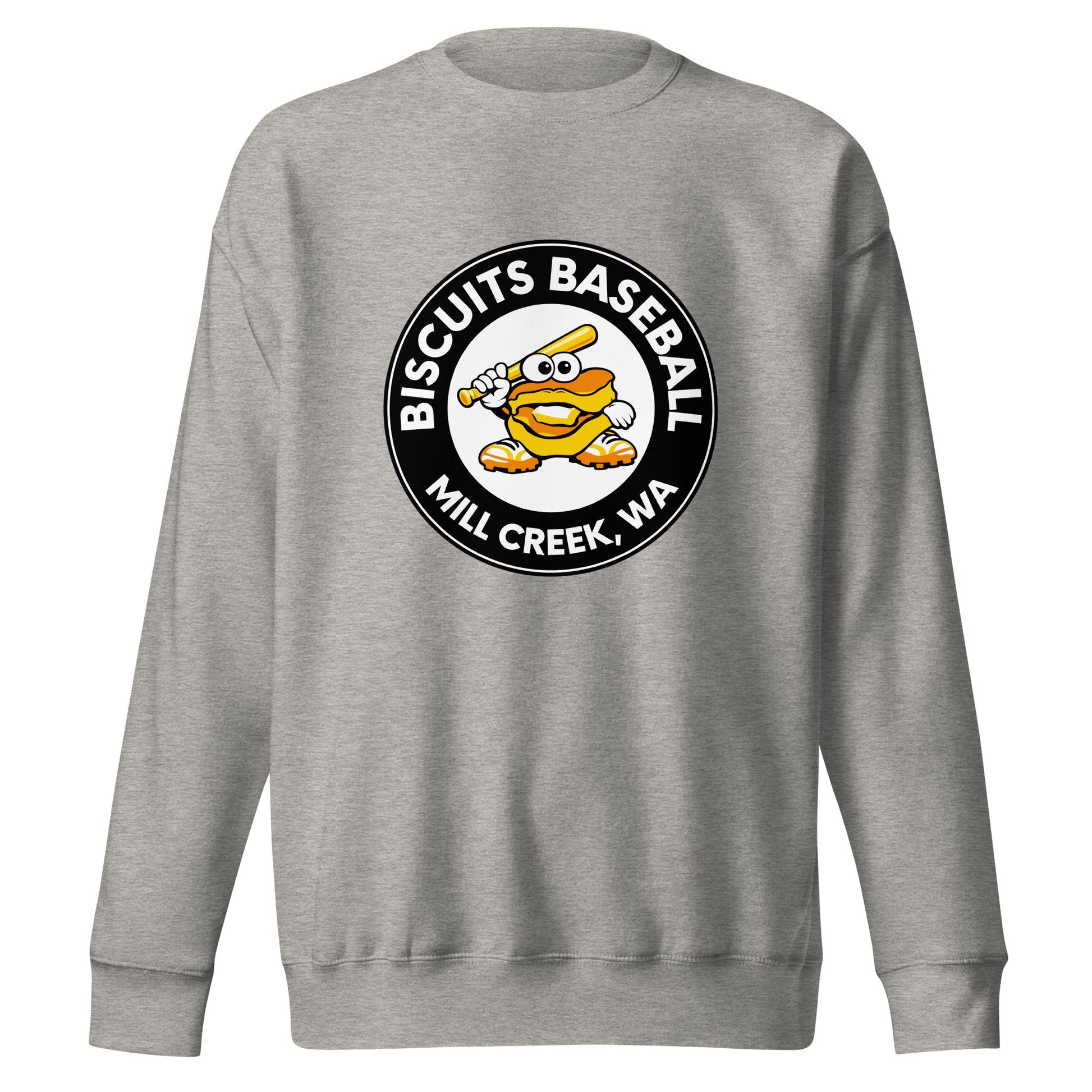 Performance | Crewneck | Biscuits Baseball MCLL | Mascot Logo
