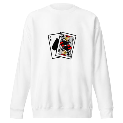 Performance | Crewneck | Blackjack’s Roller Hockey | Royal Spade Crest Logo