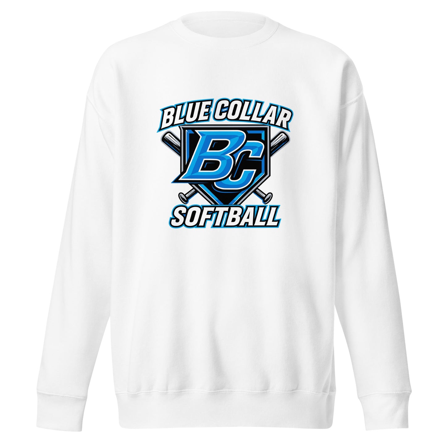 Performance | Crewneck | Blue Collar Softball 2034 | Shield Logo