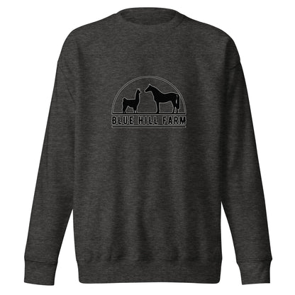 Performance | Crewneck | Blue Hill Farm | Highland Silhouette Logo