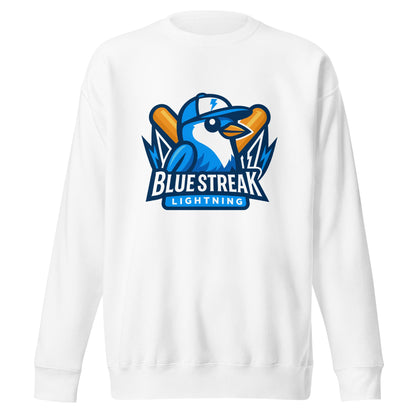 Performance | Crewneck | Blue Streak Lightning | Mascot Logo