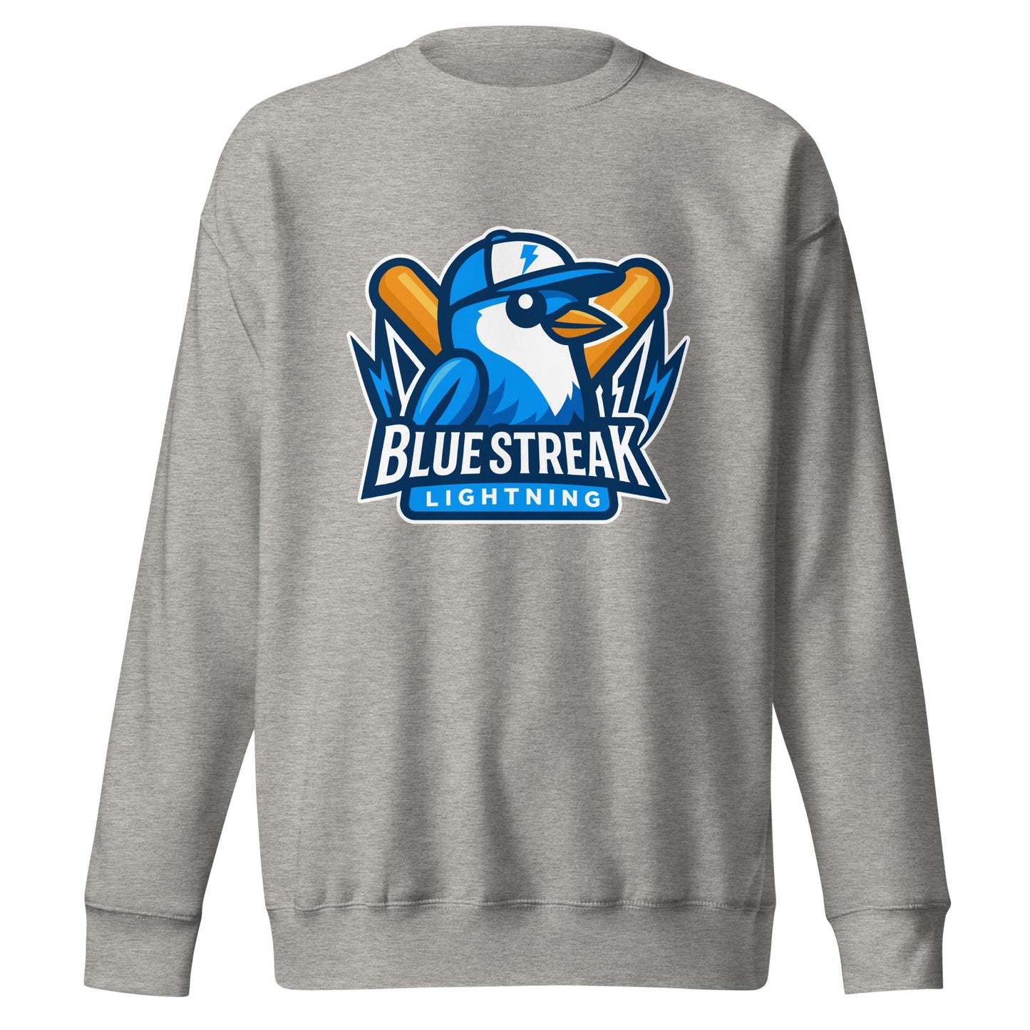 Performance | Crewneck | Blue Streak Lightning | Mascot Logo