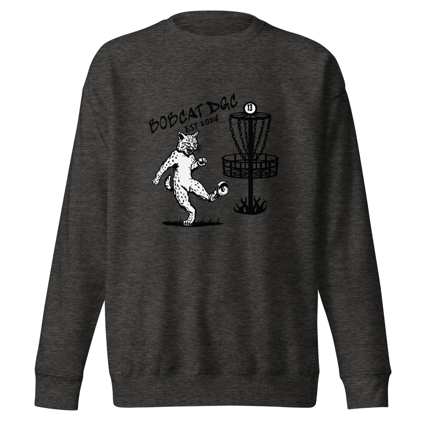 Performance | Crewneck | Bobcat DGC | Predator Disc Golf Logo