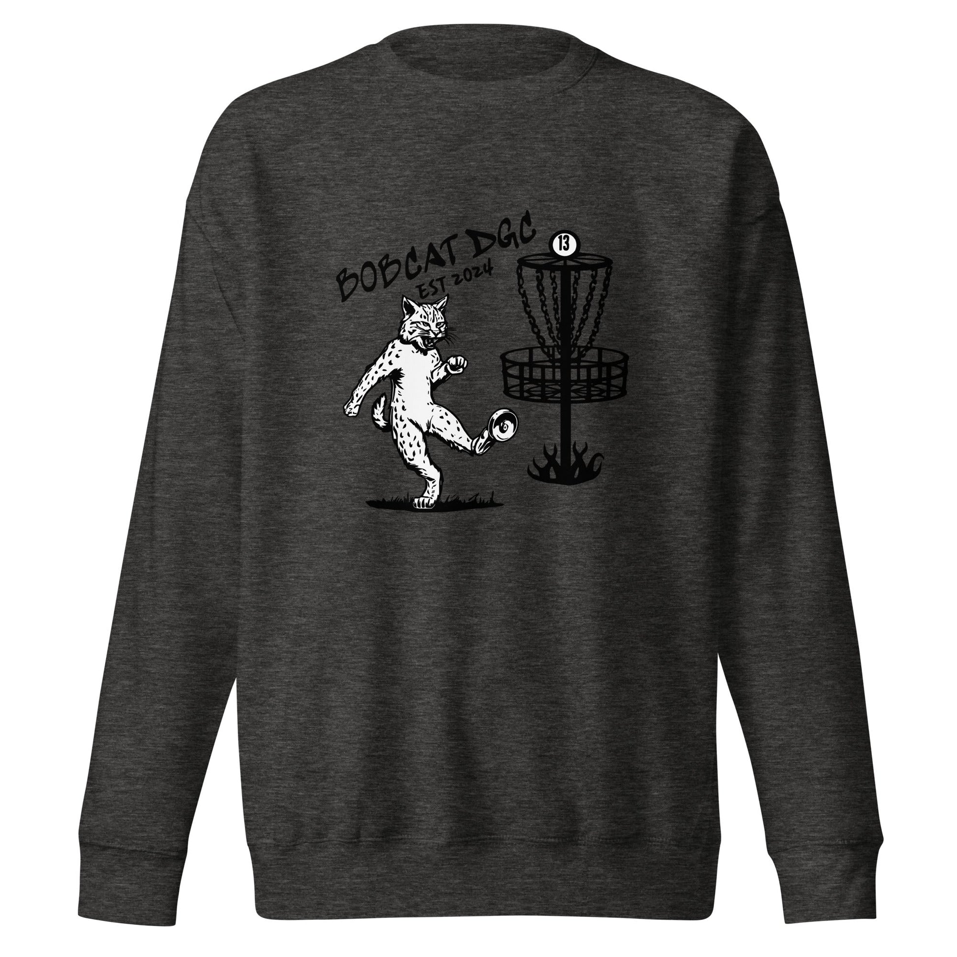 Performance | Crewneck | Bobcat DGC | Predator Disc Golf Logo