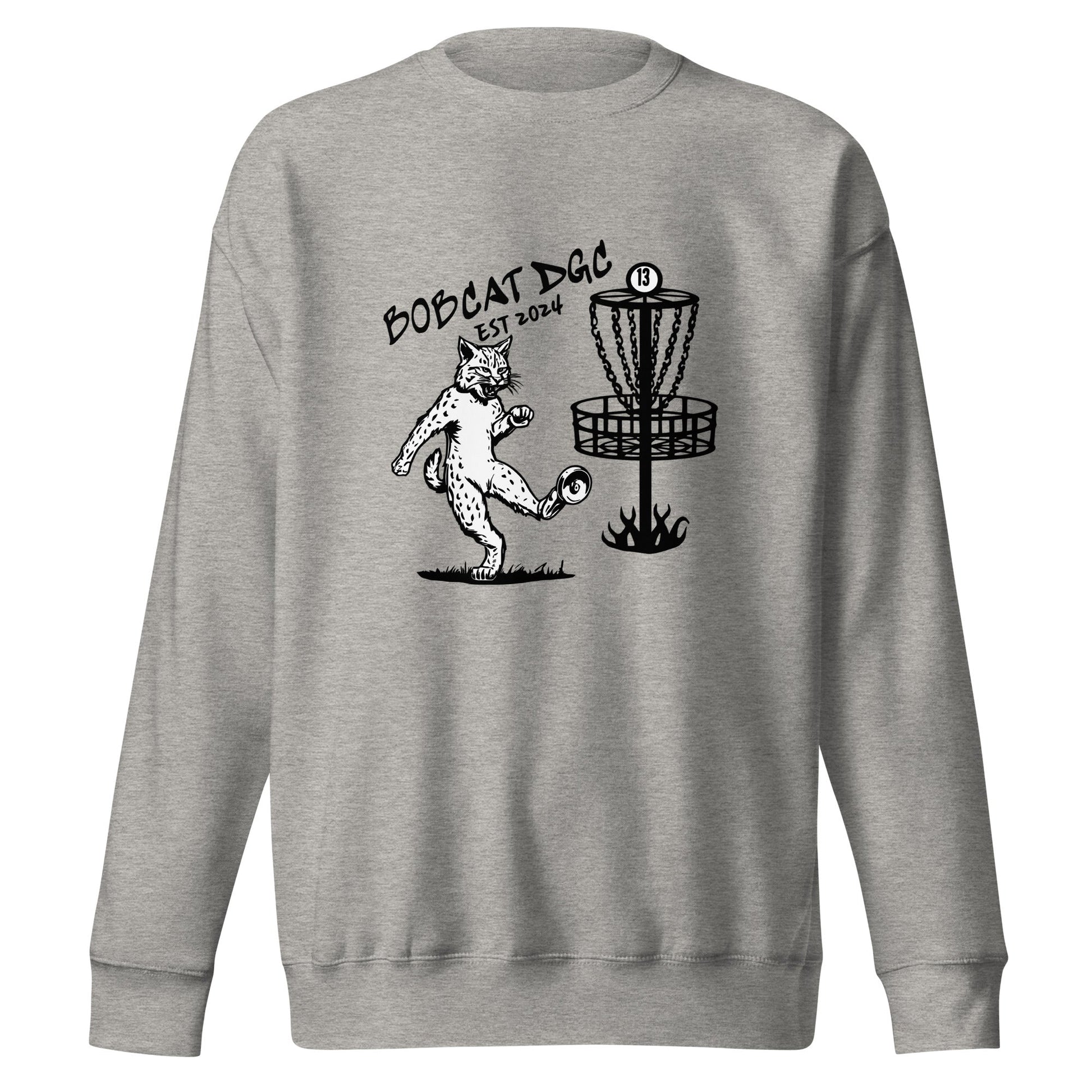 Performance | Crewneck | Bobcat DGC | Predator Disc Golf Logo
