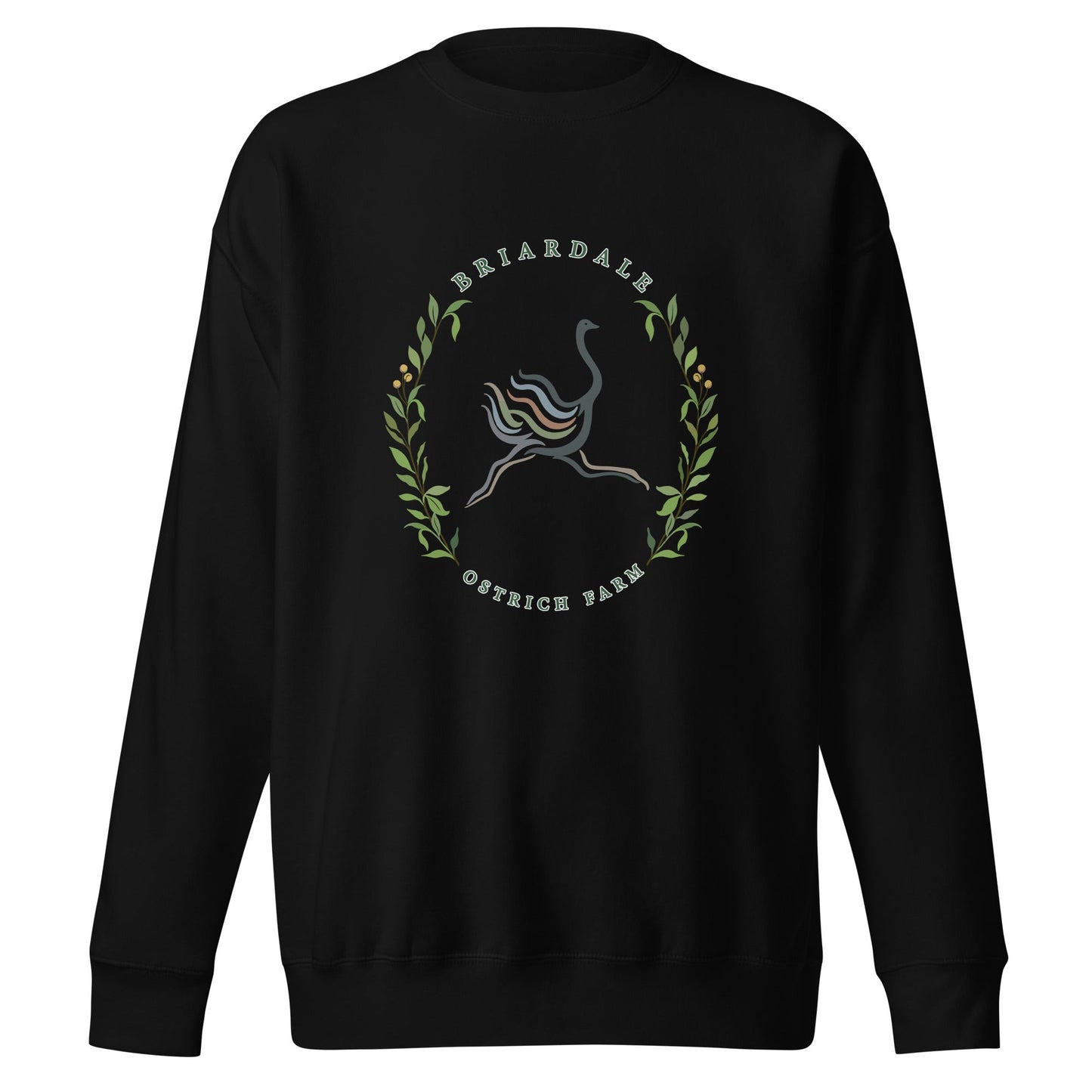 Performance | Crewneck | Briardale Ostrich Farm | Crest Logo