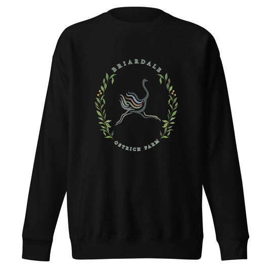Performance | Crewneck | Briardale Ostrich Farm | Crest Logo