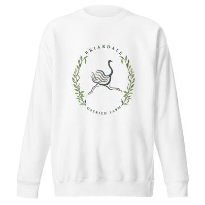 Performance | Crewneck | Briardale Ostrich Farm | Crest Logo