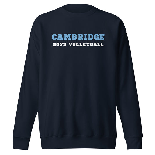 Performance | Crewneck | Cambridge Volleyball | Block Script Logo