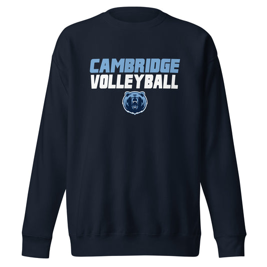 Performance | Crewneck | Cambridge Volleyball | Modern Logo