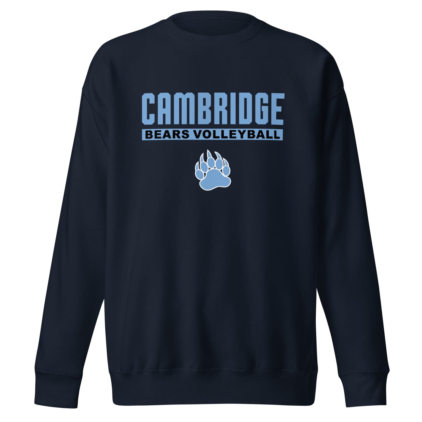 Performance | Crewneck | Cambridge Volleyball | Script Paw Logo