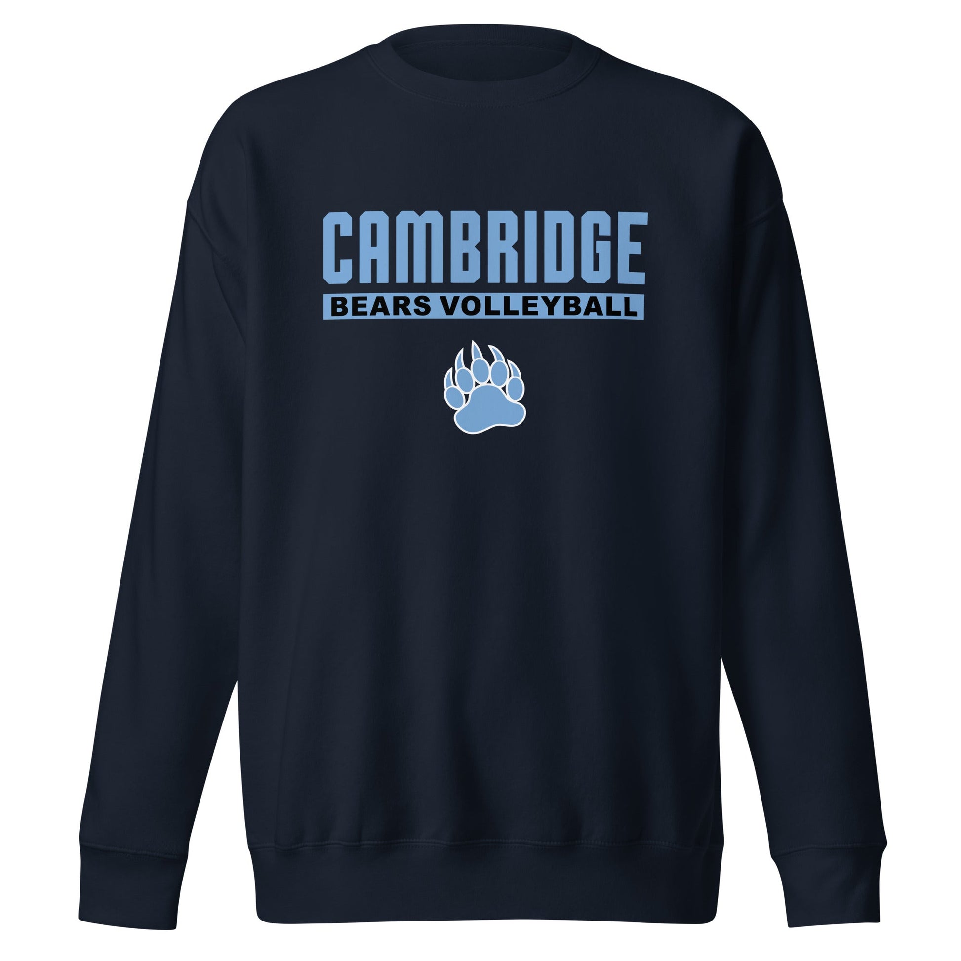 Performance | Crewneck | Cambridge Volleyball | Script Paw Logo