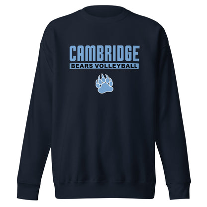 Performance | Crewneck | Cambridge Volleyball | Script Paw Logo