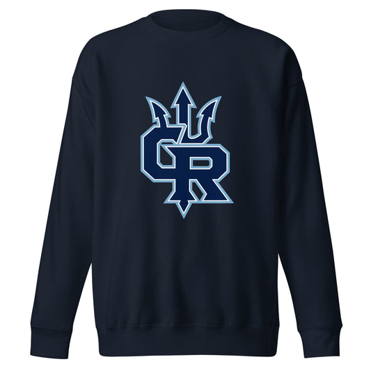 Performance | Crewneck | Cape Riptides Baseball | Emblem Logo