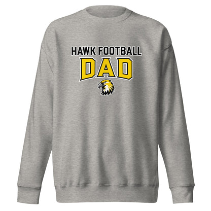 Performance | Crewneck | Cardinal Ohara Hawks | Football Dad Logo