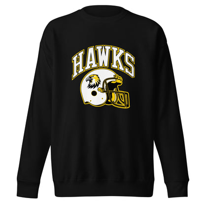 Performance | Crewneck | Cardinal Ohara Hawks | Football Helmet Logo