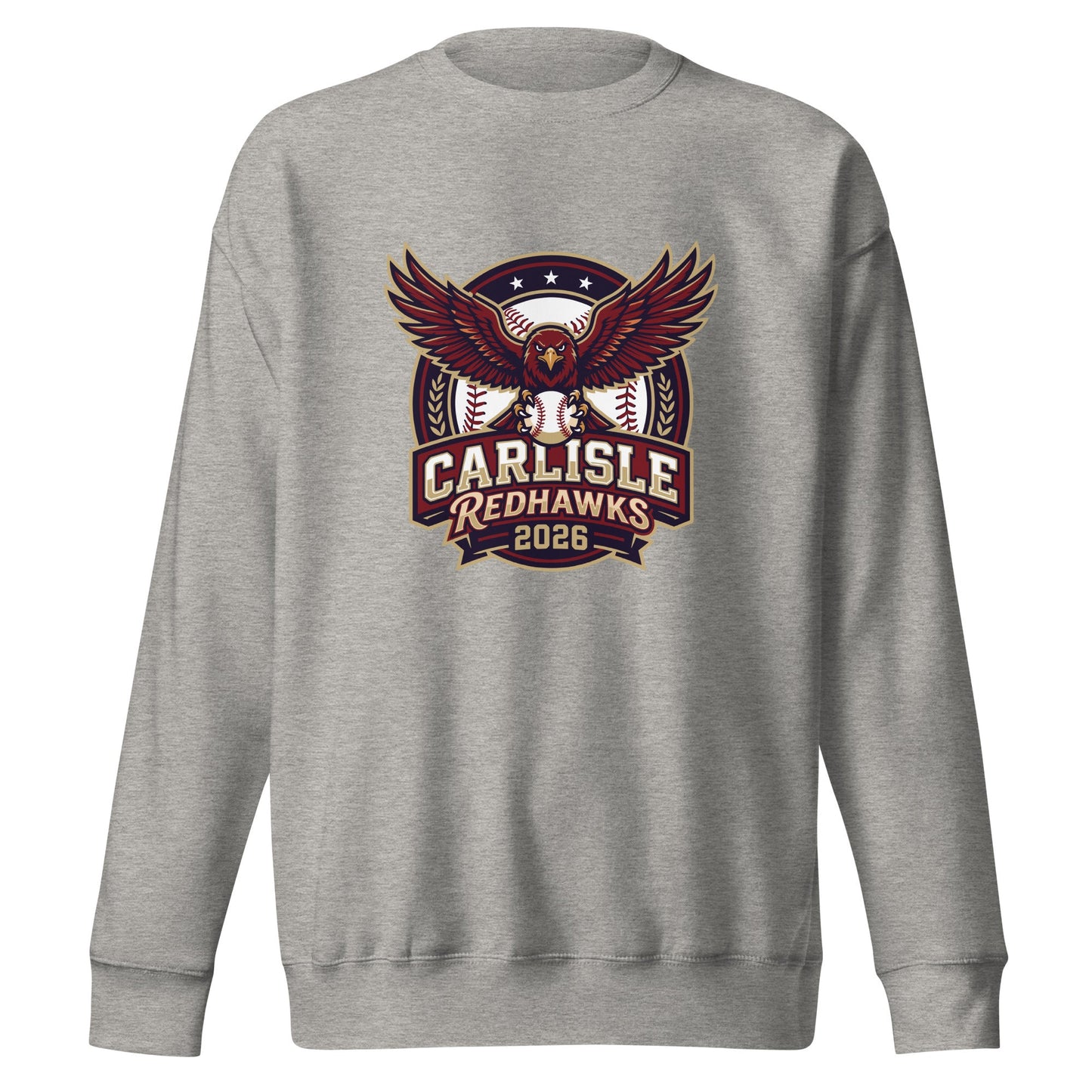 Performance | Crewneck | Carlisle Redhawks | Emblem Logo