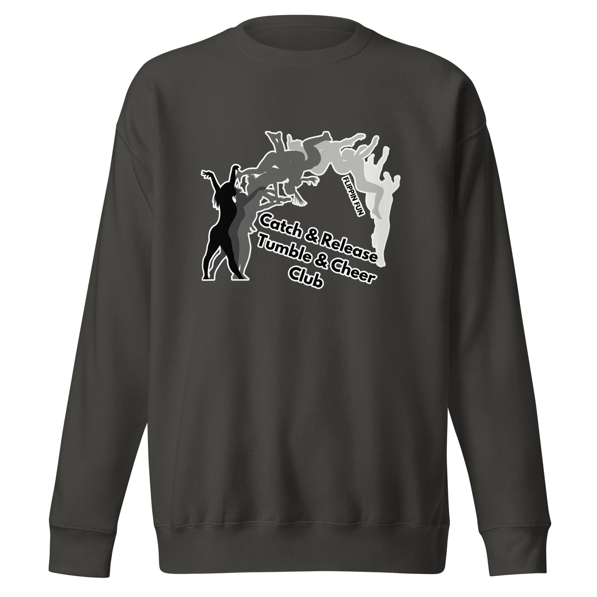 Performance | Crewneck | Catch & Release Tumble & Cheer Club | Tumble Logo