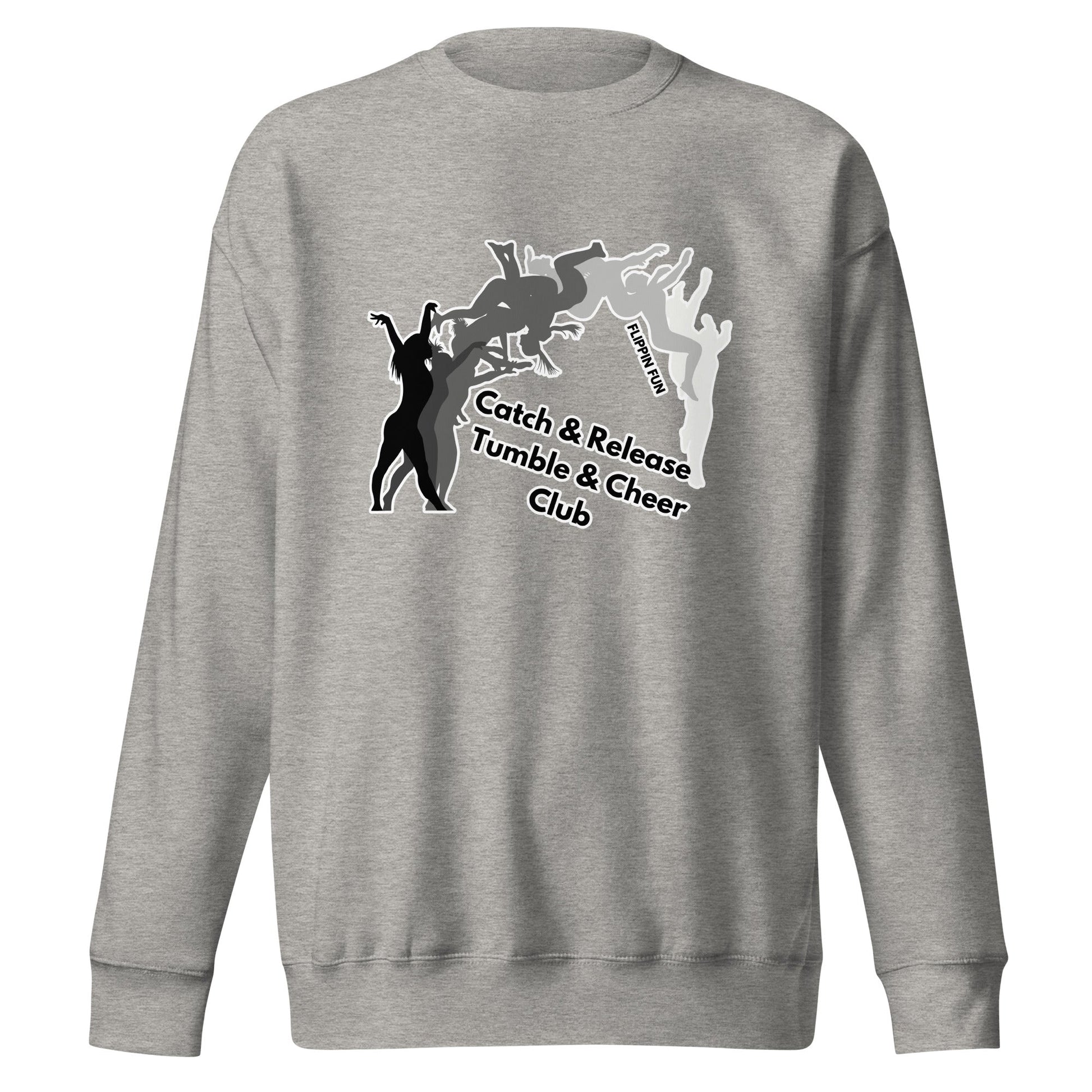 Performance | Crewneck | Catch & Release Tumble & Cheer Club | Tumble Logo